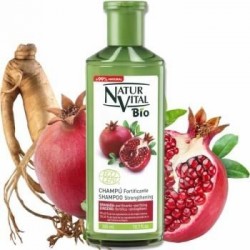 Заздравяващ шампоан за коса с есктракти от женшен и нар – Natur Vital
